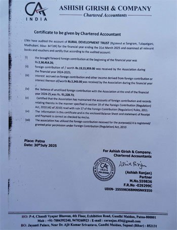 CA Certificate 2025